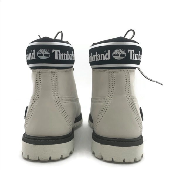 Timberland Premium 6” Waterproof White Logo Boot - Picture 4 of 5